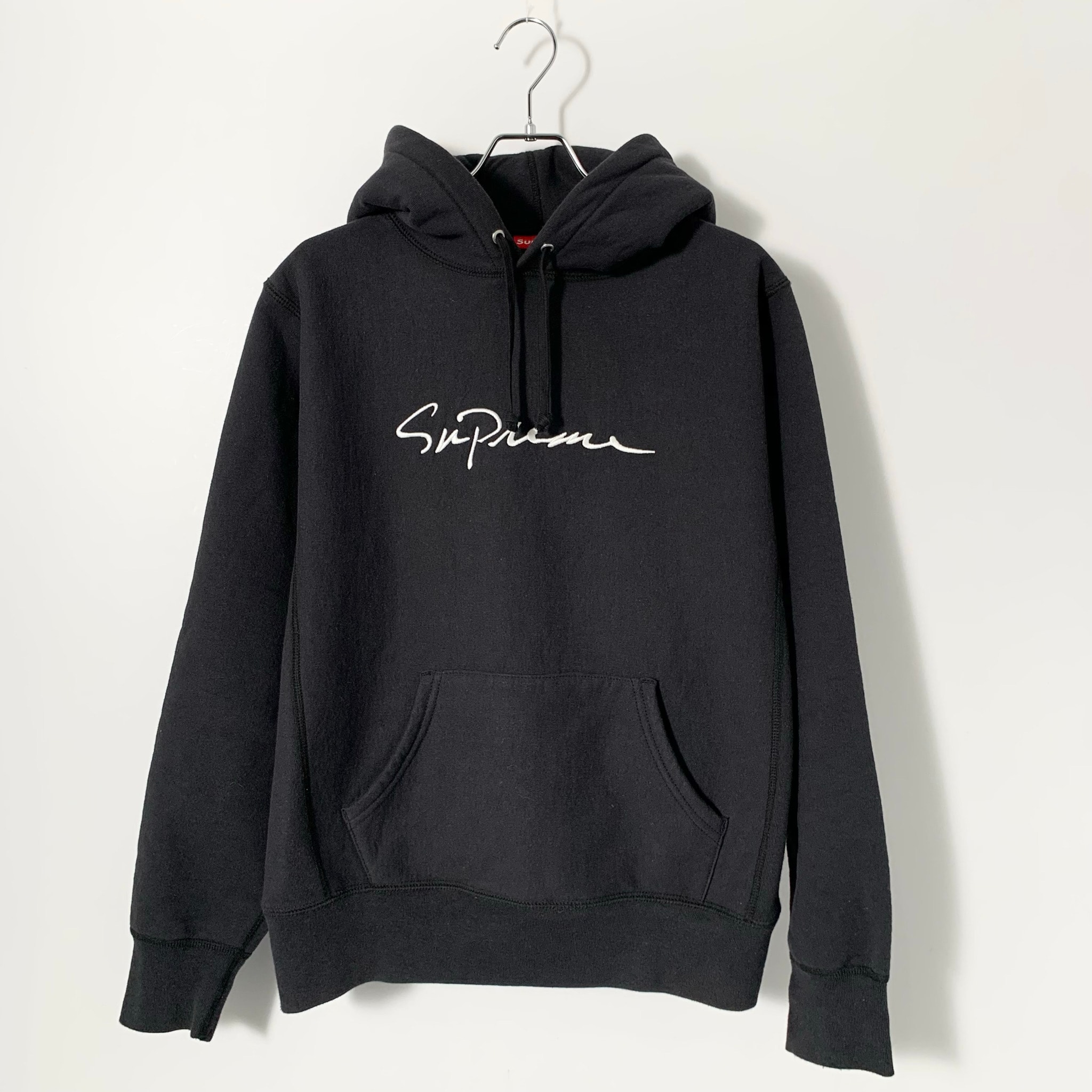 Supreme Classic Script Hooded Sweatshirt "Black"