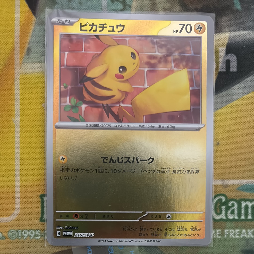 ピカチュウ P [SV-P 216](プロモカードパック「ポケカの夏がキタ!プロモカードGetキャンペーン!」)