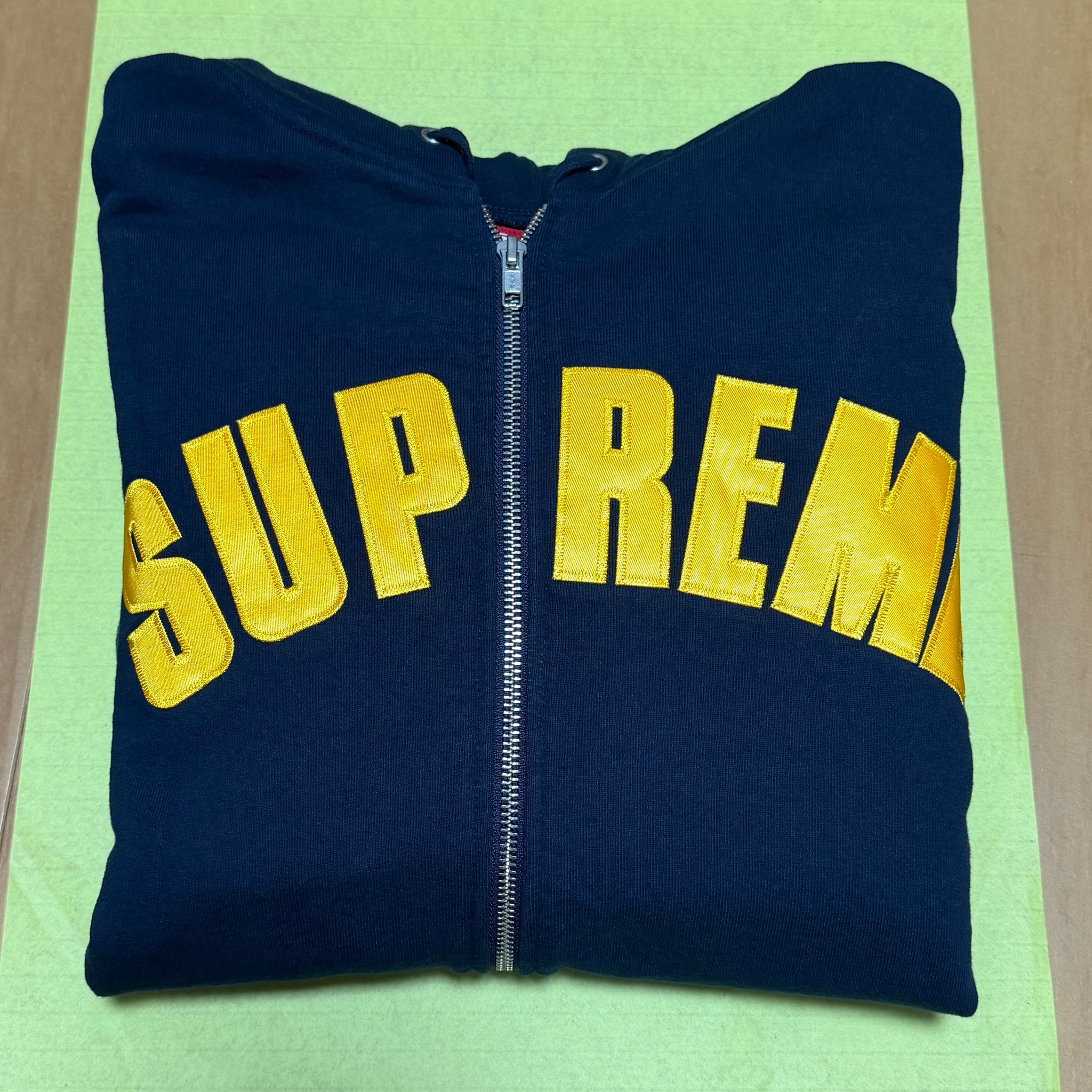Supreme x Larry Clark Zip Up Hooded Sweatshirt "Navy"