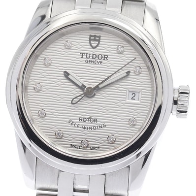 チュードル グラマー デイト 10Pダイヤ 51000 レディース 【中古】