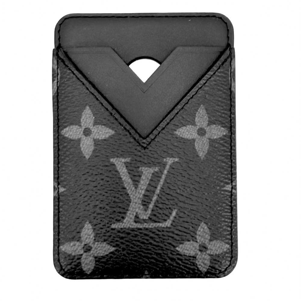 LOUIS VUITTON ルイヴィトン カードケース モノグラムエクリプス ポルト カルト・マグネット 名刺入れ 定期入れ 小物 M12602    ブラック 黒 メンズ 美品【中古品】