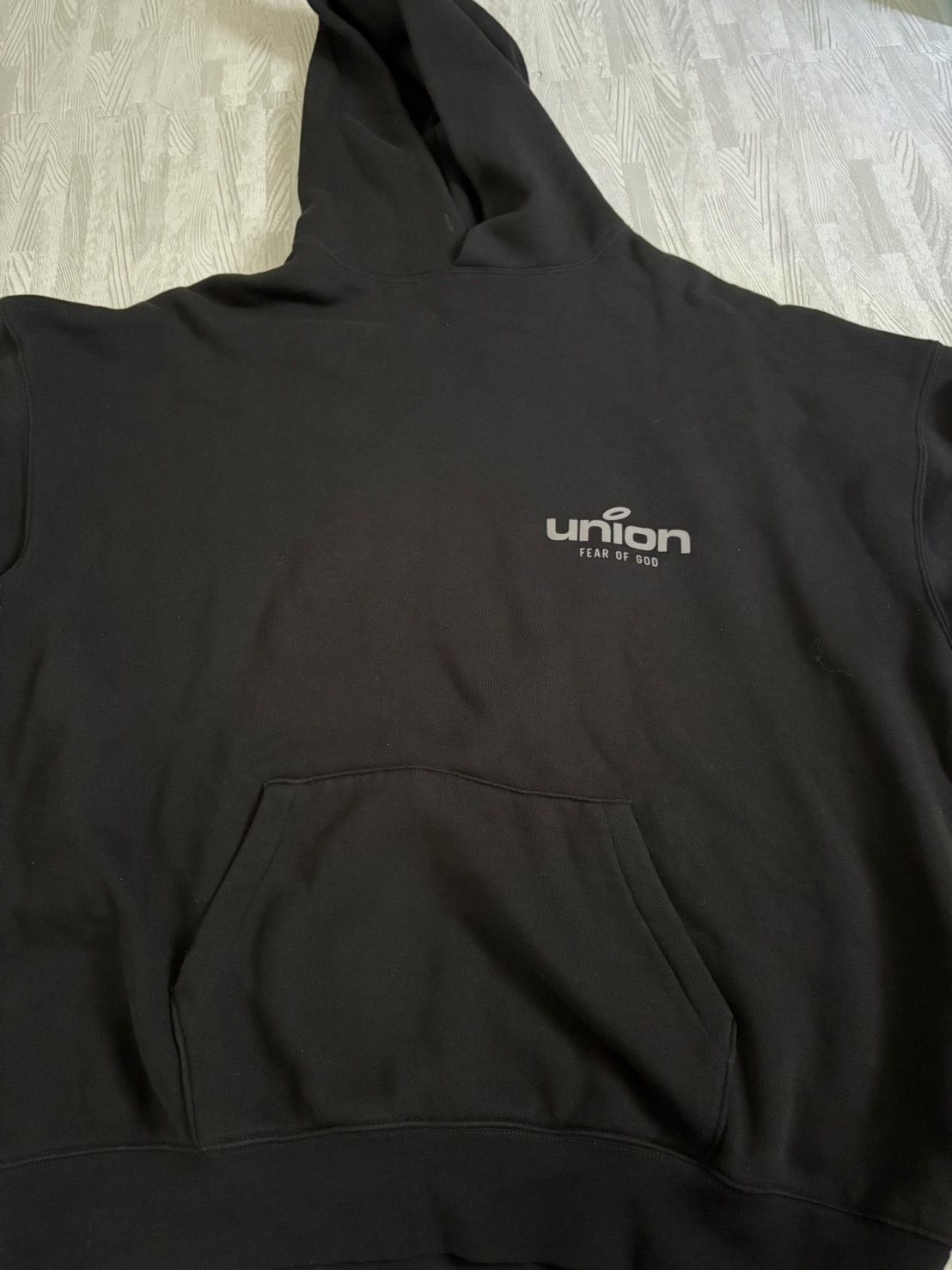 FEAR OF GOD ESSENTIALS × UNION Vintage Hoodie Vintage "Black"