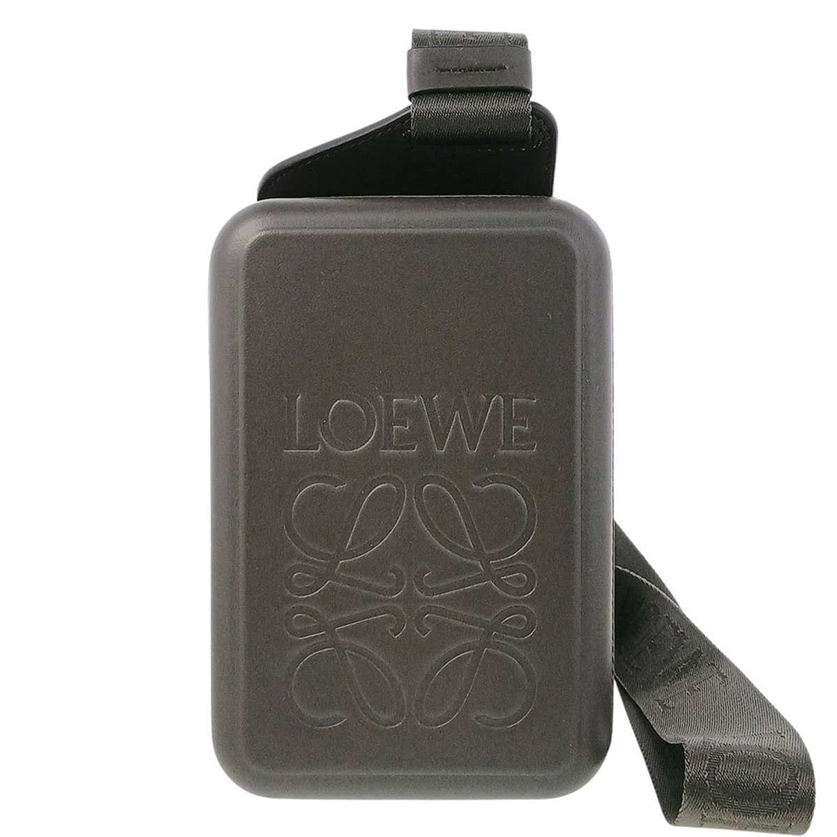 LOEWE ロエベ モールテッド スモール スリングバッグ ショルダーバッグ B987W42X07 レザー ブラウン メンズ【中古】