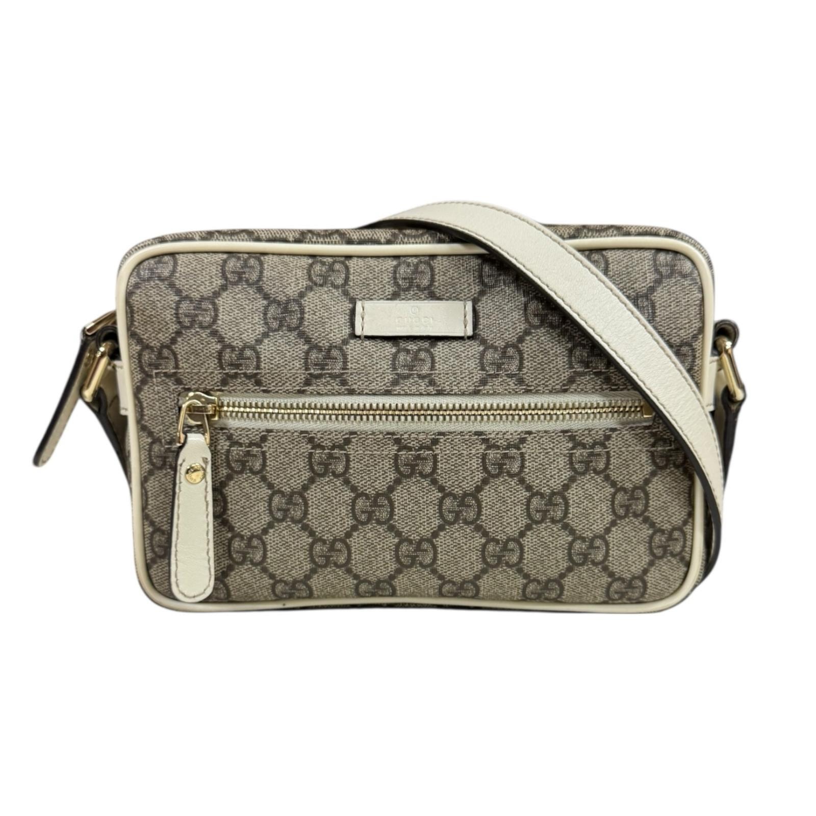 グッチ GGスプリーム ショルダーバッグ GGスプリームキャンバス 201447 ベージュ レディース GUCCI 中古