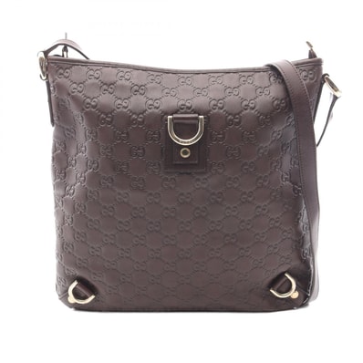 グッチ GUCCI アビー グッチシマ ショルダーバッグ バッグ レザー レディース ブラウン系 131326 【中古】