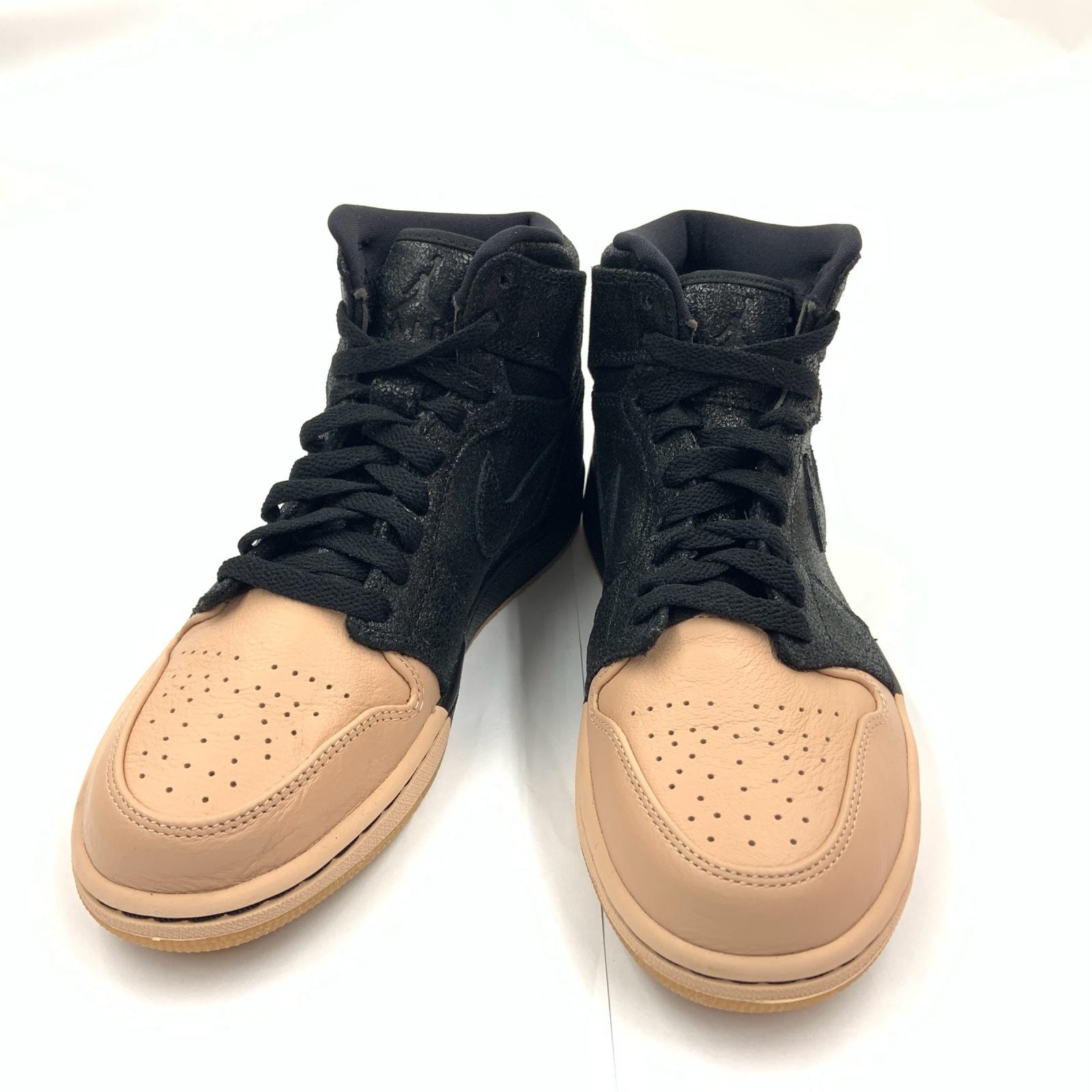NIKE ナイキ AirJordan 1 エアジョーダン1 Retro High Premium スニーカー 24.5cm AH7389-007 サーモンピンク×ブラック x ピンク 未使用
