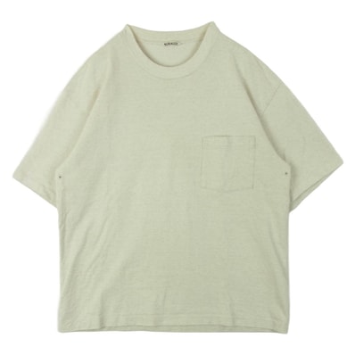 AURALEE オーラリー 21SS A21STO2SU STAND UP TEE スタンドアップ 半袖 Tシャツ 日本製 ベージュ系 3【中古】