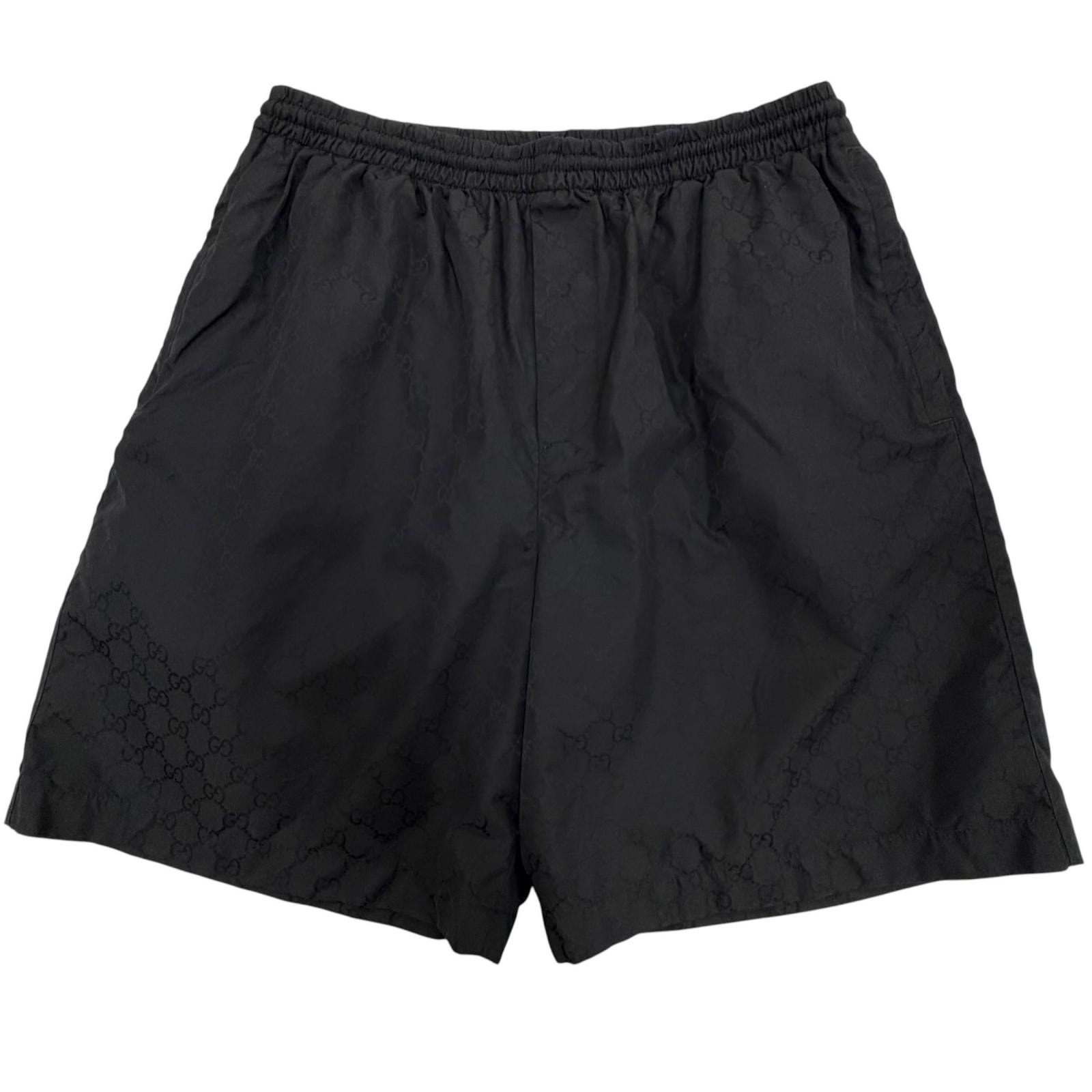 美品 グッチ ショートパンツ ブラック メンズ 46 871784