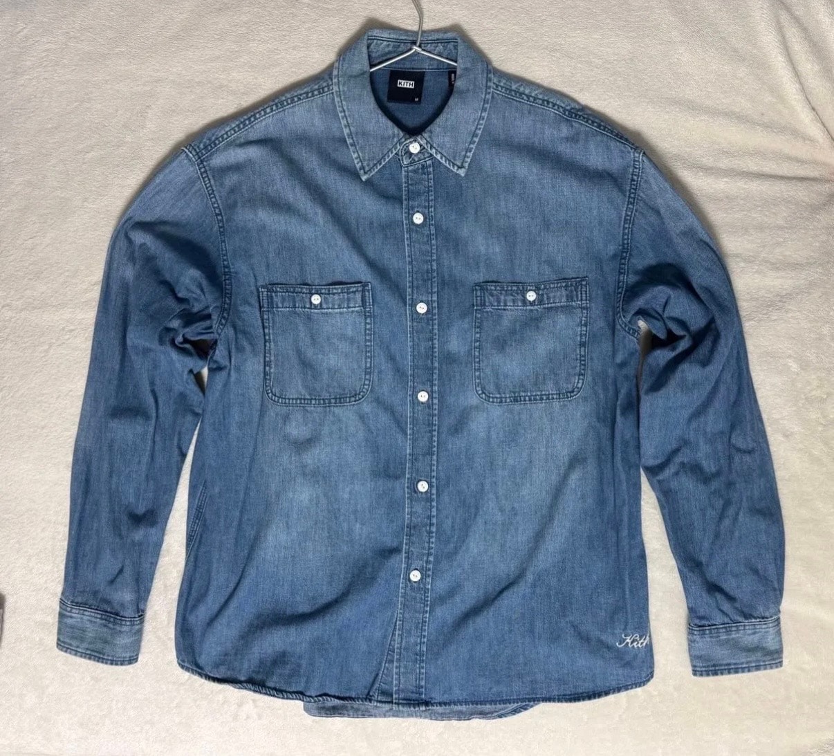 kith Classic Light Wash Denim Shirt