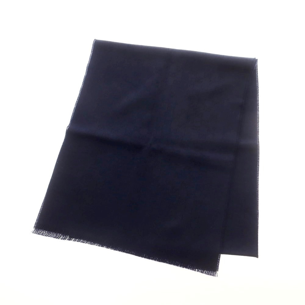 【中古】グッチ GUCCI カシミヤ ストール ネイビー【ユニセックス】