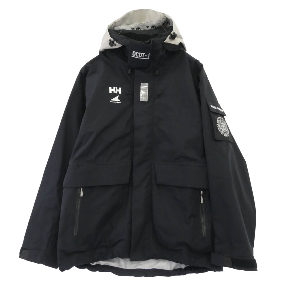 DESCENDANT ディセンダント パンツ HELLY HANSEN OCEAN FREY HELLY TECH SPINDRIFT JACKET オーシャン フレイ ヘリーテック スピンドリフト ジャケット ブラック系 XL【美品】【中古】