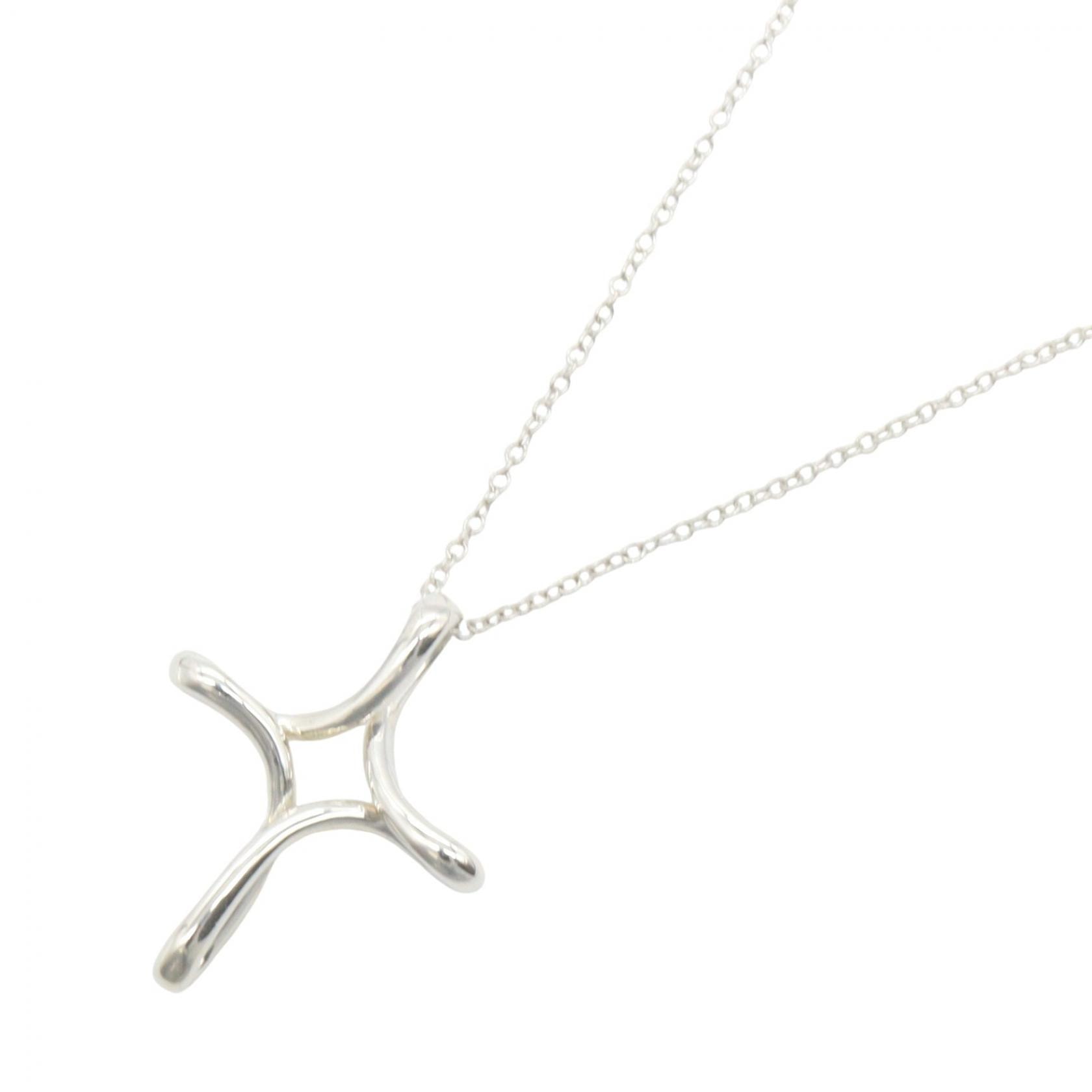 ティファニー TIFFANY&CO インフィニティ クロ スネックレス ネックレス ジュエリー シルバー925 レディース シルバー系 【中古】