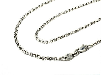 Chrome Hearts Roll Chain Necklace "Silver"
