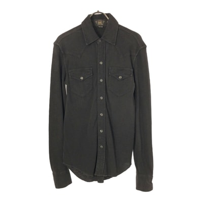 RRL ダブルアールエル 1ツ星 長袖 ウエスタンシャツ XXS ブラウン RALPH LAUREN