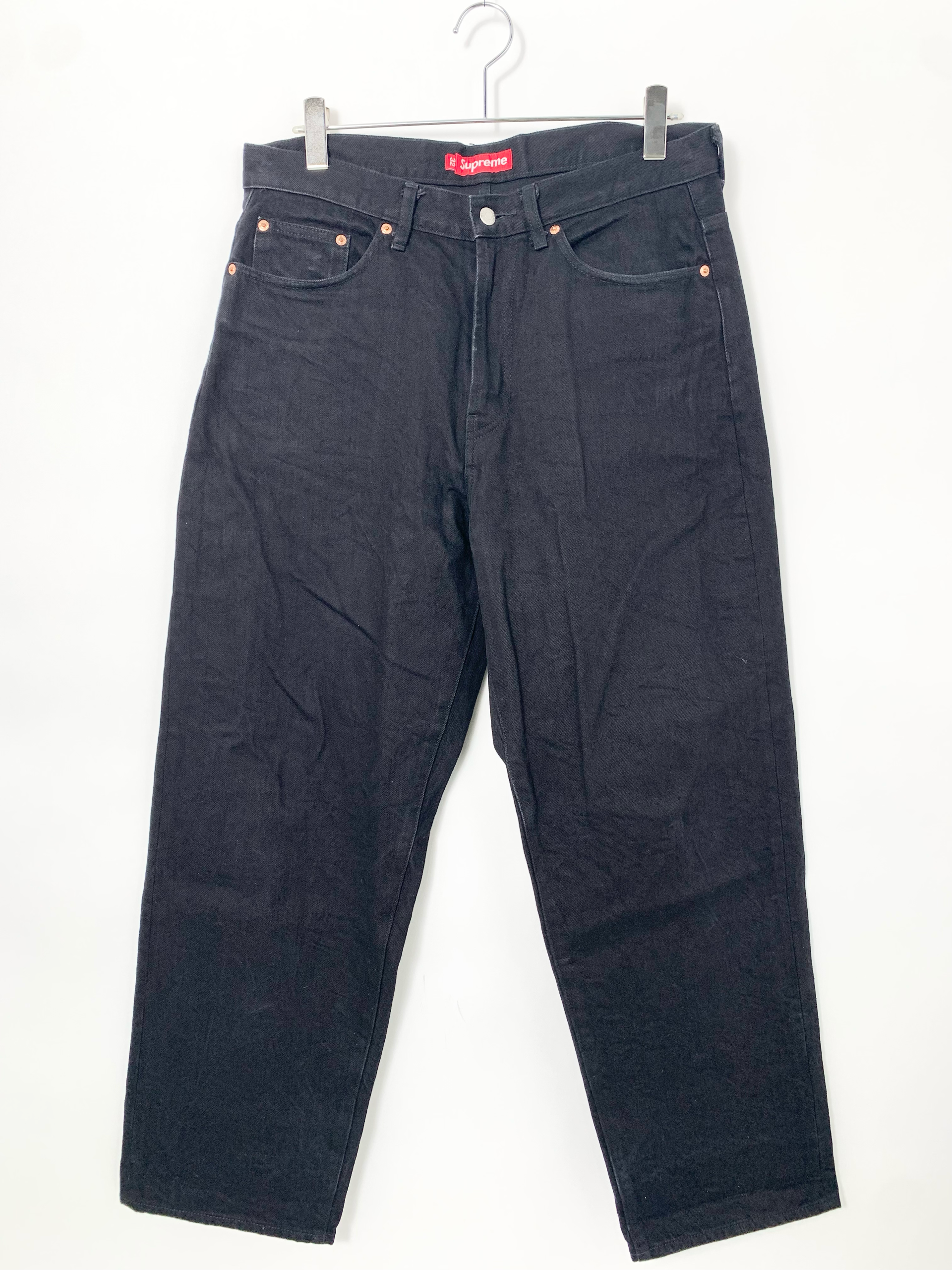 Supreme Baggy Selvedge Jean "Rigid Black"
