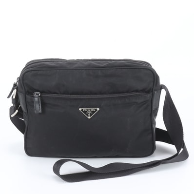 ■美品 プラダ テスート ナイロントライアングルロゴショルダーバッグ