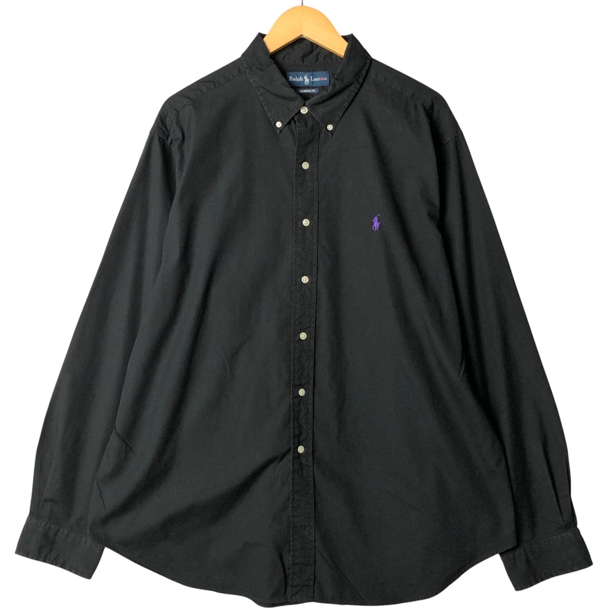 古着 ラルフローレン Ralph Lauren CLASSIC FIT 長袖 ボタンダウンシャツ メンズXL相当/eaa584277