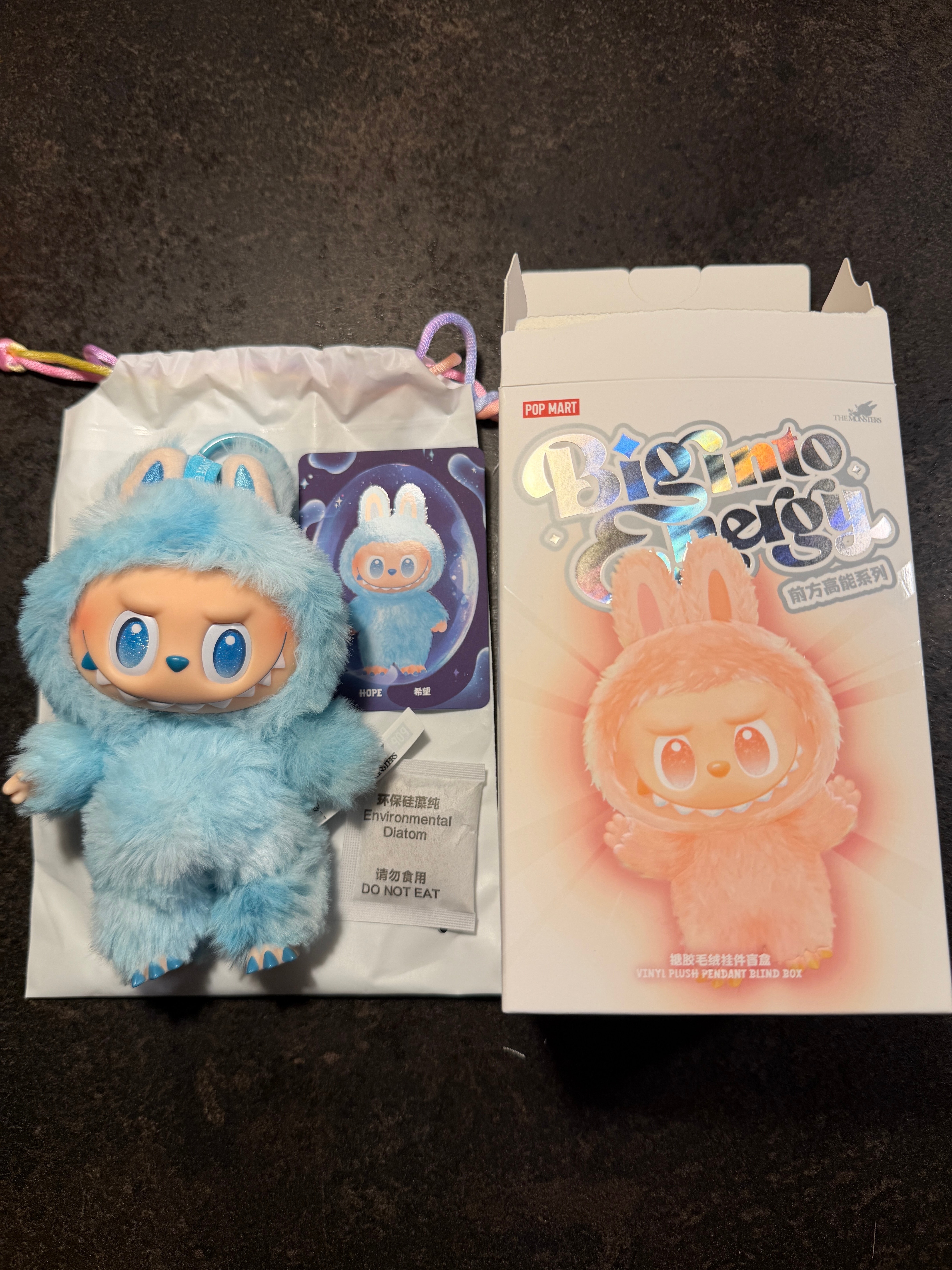 POP MART THE MONSTERS (LABUBU) Big into Energy Series Plush Pendant HOPE