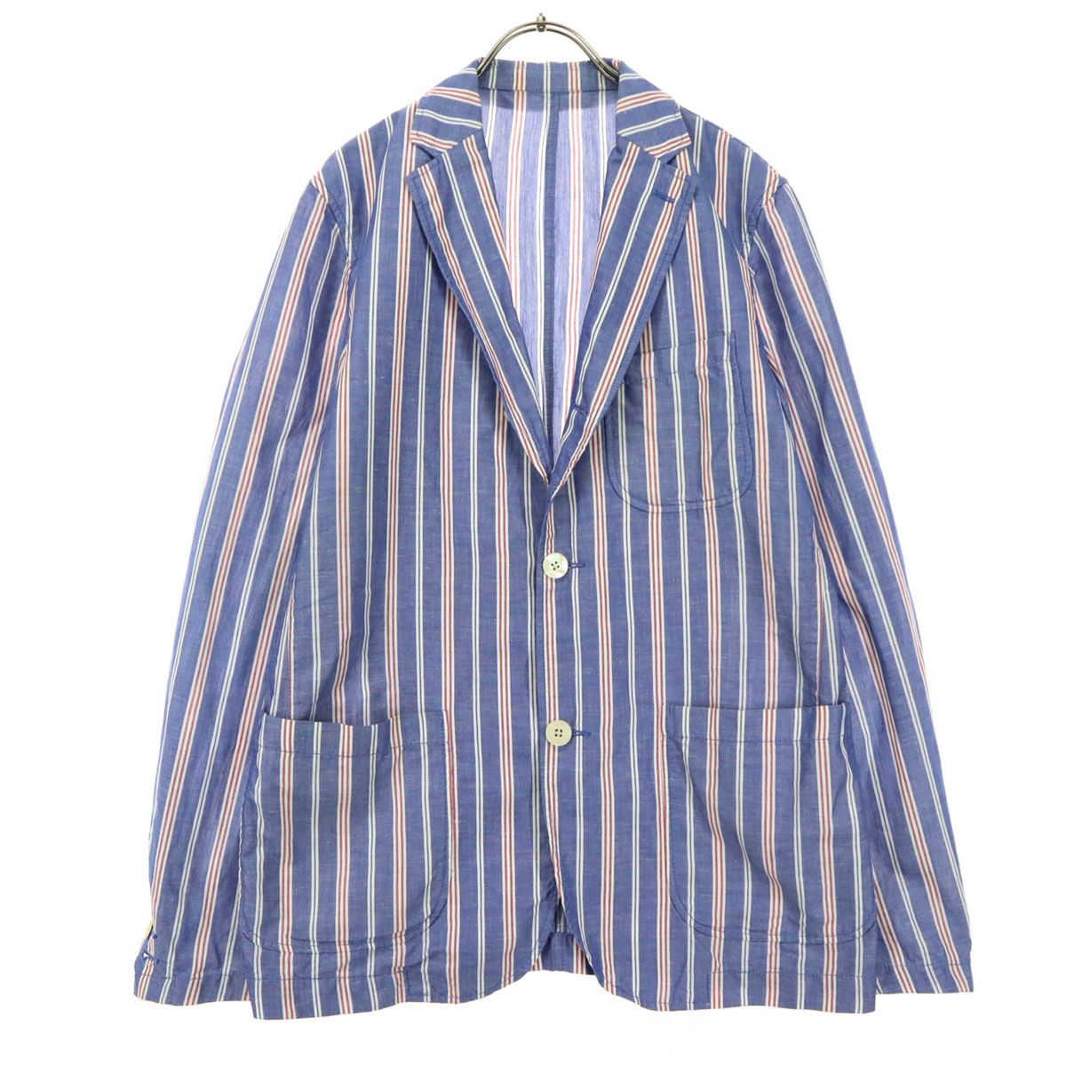 BEAMS ビームス 長袖 テーラードジャケット L ブルー系