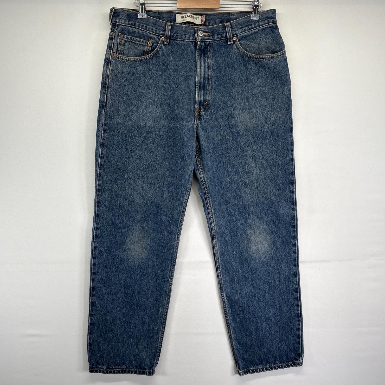 古着 リーバイス Levi's デニムパンツ 550 テーパード 5ポケット ジーンズ ジーパン 長ズボン 大きいサイズ w38 L32 ブルー メンズ