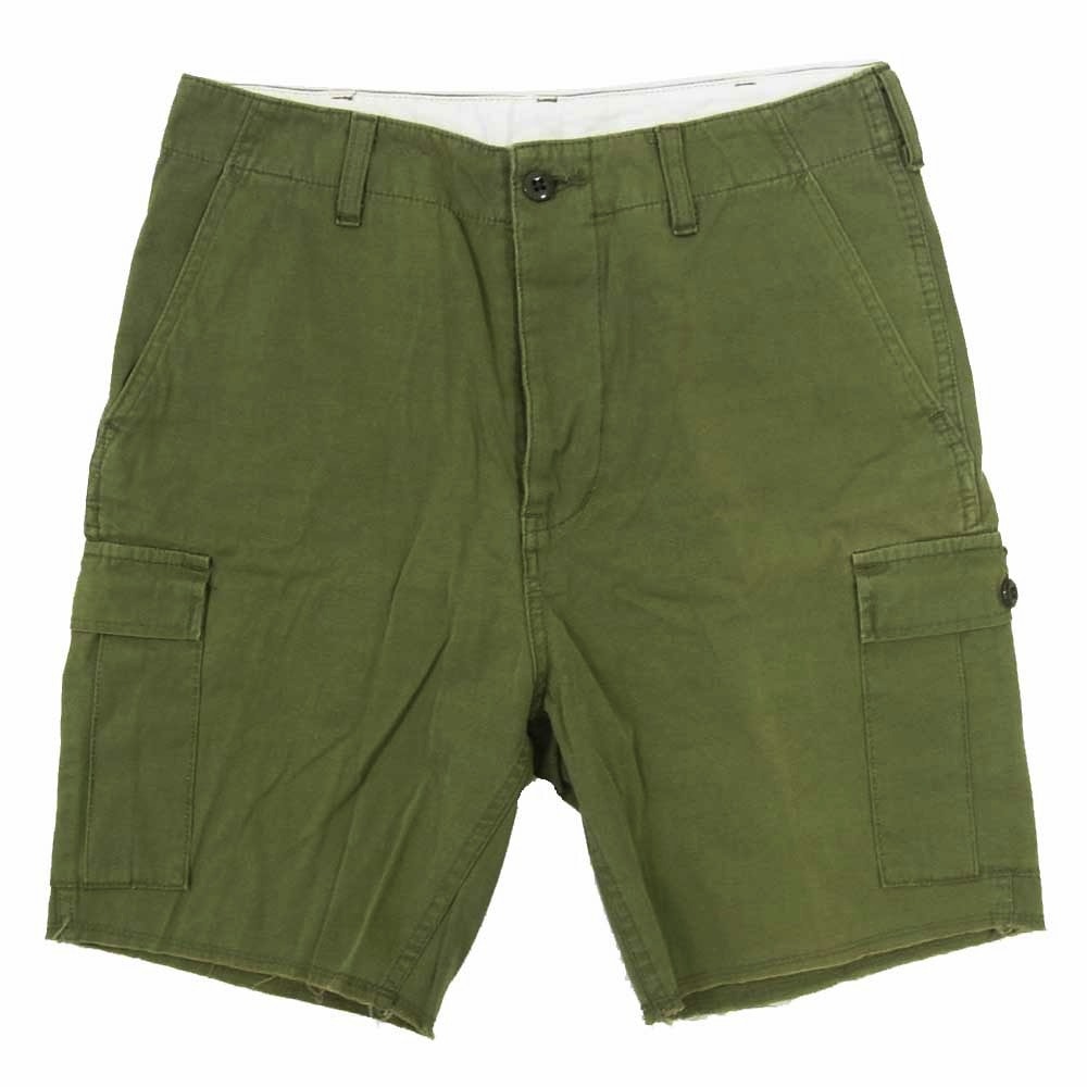 WACKO MARIA ワコマリア ショートパンツ カットオフ ミリタリー カーゴ ショーツ ショート ハーフ パンツ カーキ系 S【中古】
