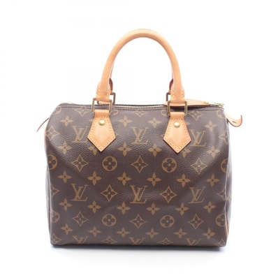 ルイ・ヴィトン LOUIS VUITTON スピーディ25 モノグラム ハンドバッグ バッグ PVCコーティングキャンバス レザー レディース ブラウン系 M41109 【中古】