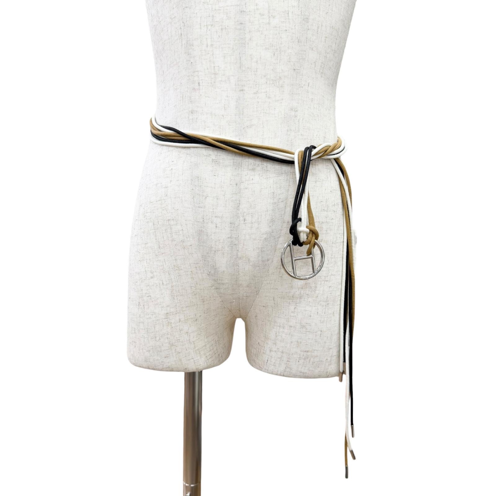 A (未使用に近い)】極美品 エルメス サッシュ ベルト Hモチーフ 紐