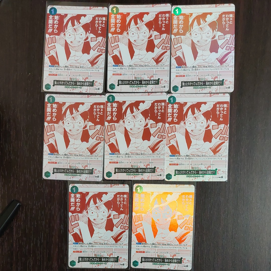 強ェとわかってんだから... 始めから全開だ!!! R [OP13-040](プロモーションカード「3周年!ワンピースカードトレジャーキャンペーン」)