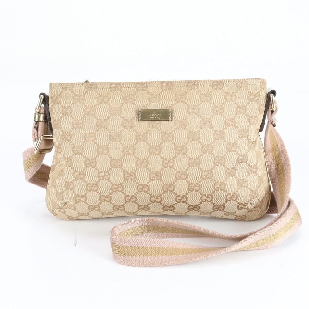■極美品 グッチ GGキャンバス 189749 ショルダーバッグ