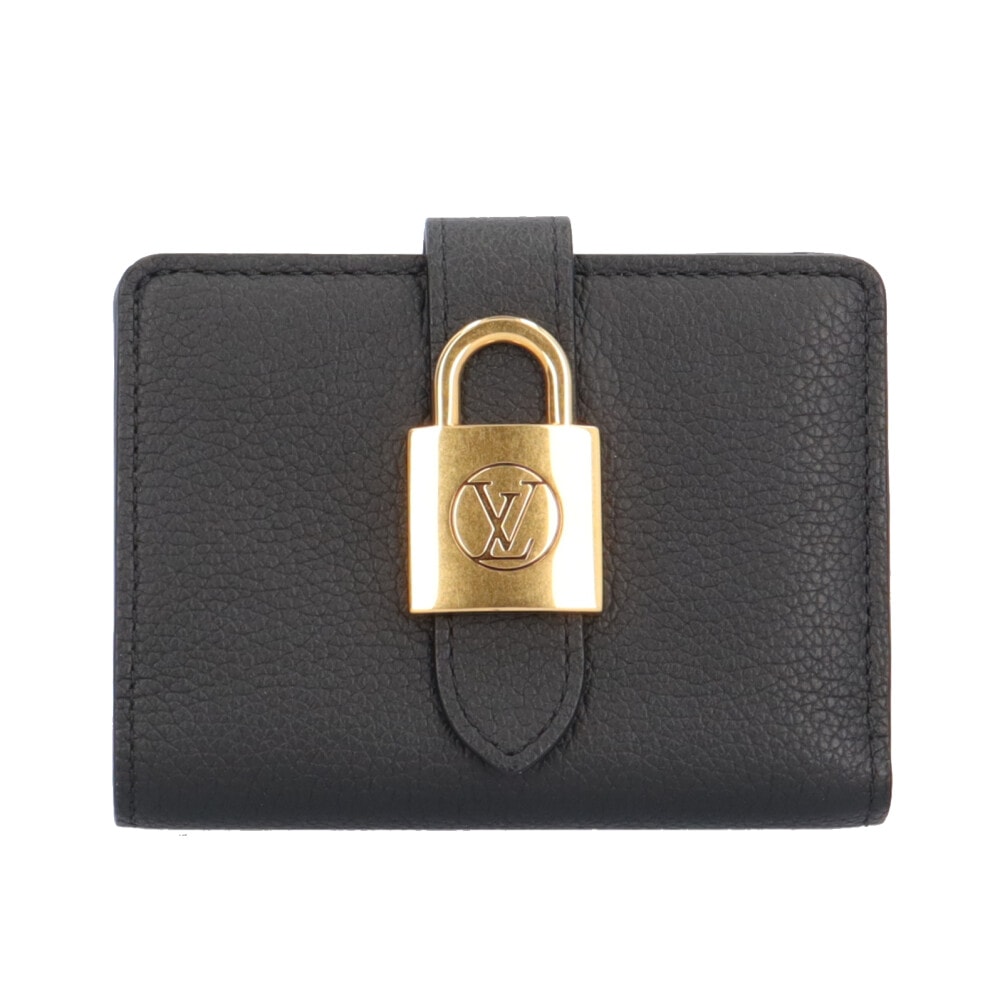 ルイヴィトン ポルトフォイユ・ロウキーコンパクト 二つ折り財布 カーフ M12408 レディース LOUIS VUITTON  中古