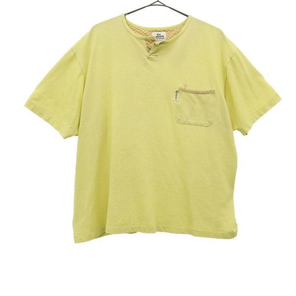 LACOSTE HOMEWEAR ラコステホームウェア 半袖 Tシャツ L イエロー