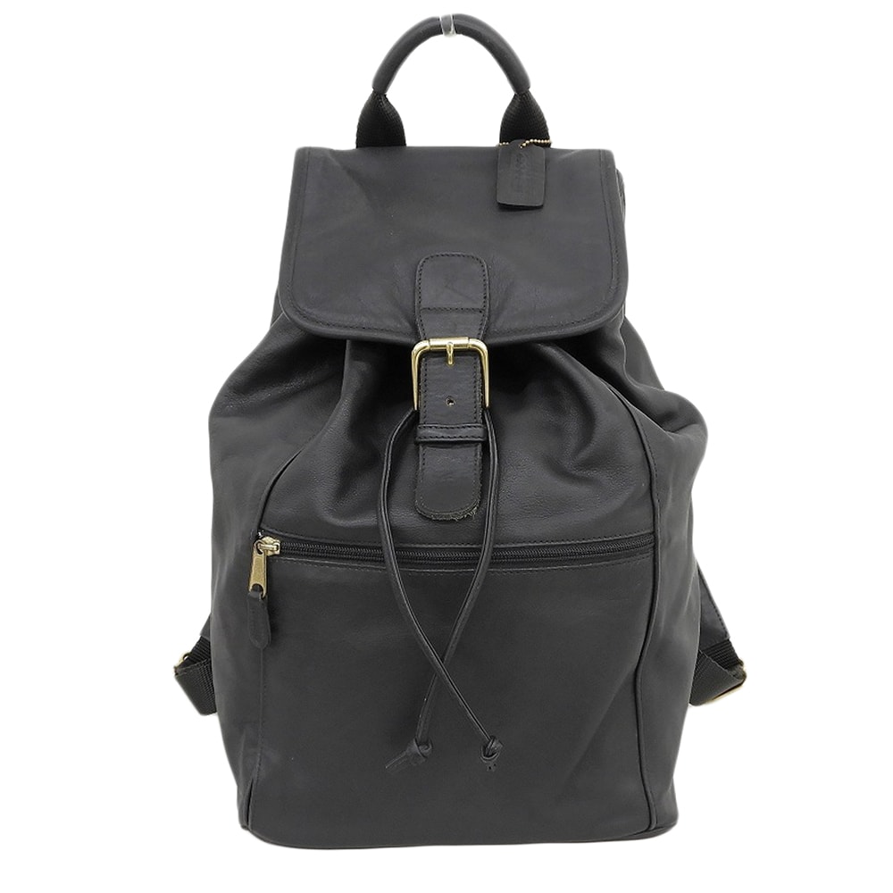 コーチ オールドコーチ レザー バックパック リュック レディース ブラック 0529