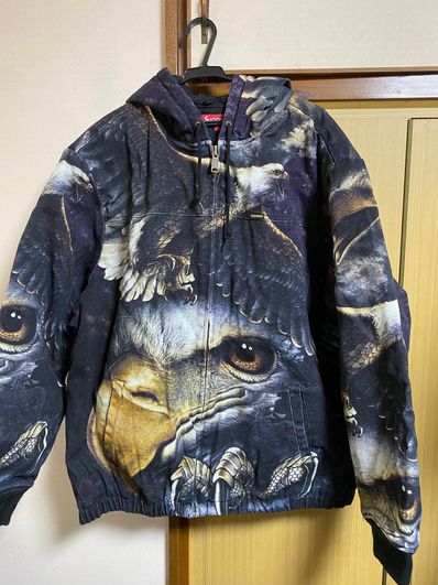 Supreme Eagle Hooded Work Jacket "Black"