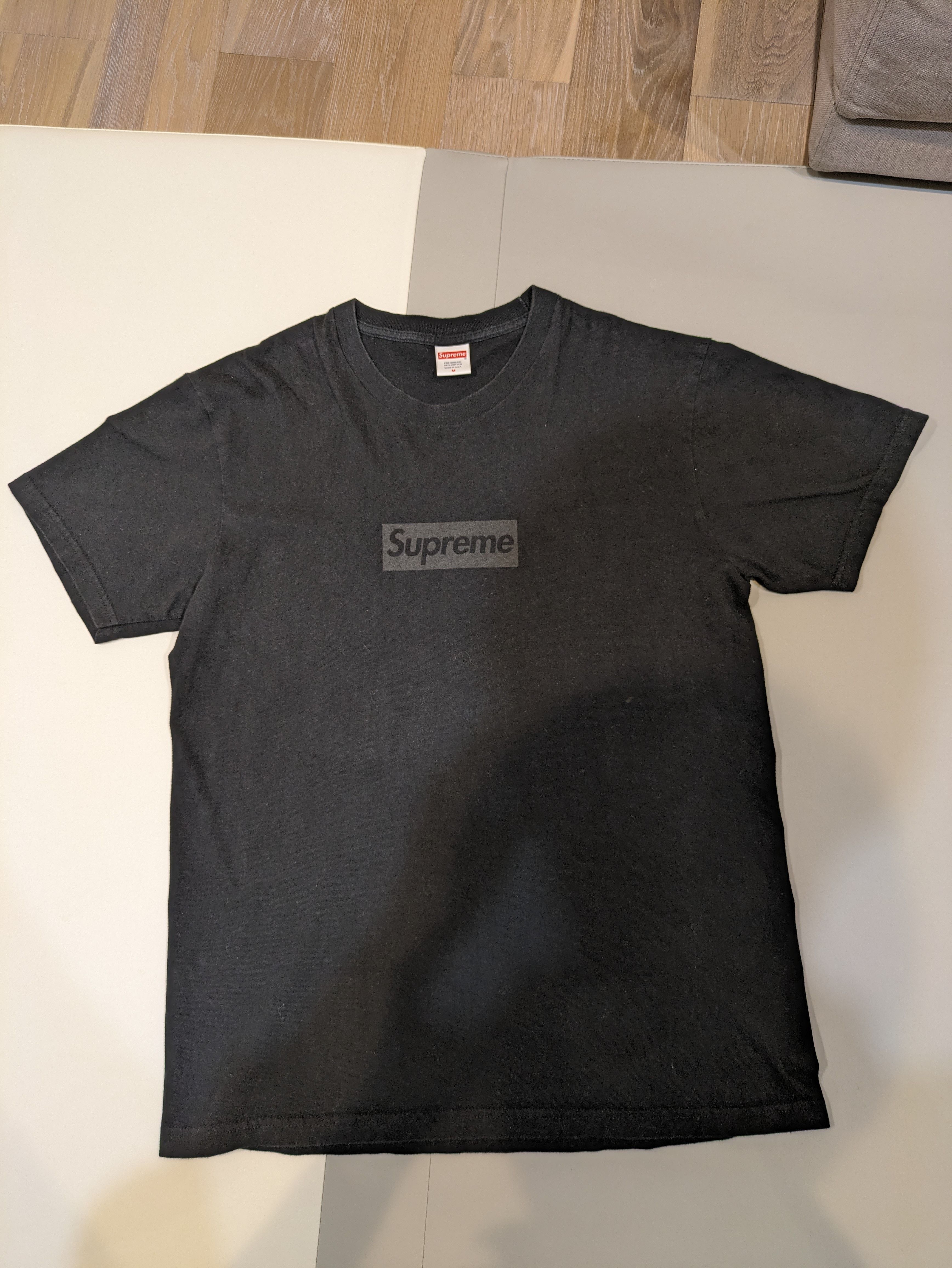 Supreme Tonal Box Logo Tee "Black"