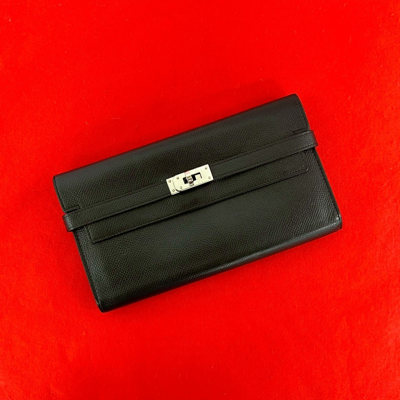 HERMES エルメス ケリーウォレット ロング ヴォーエプソン 長財布 ブラック
 39494