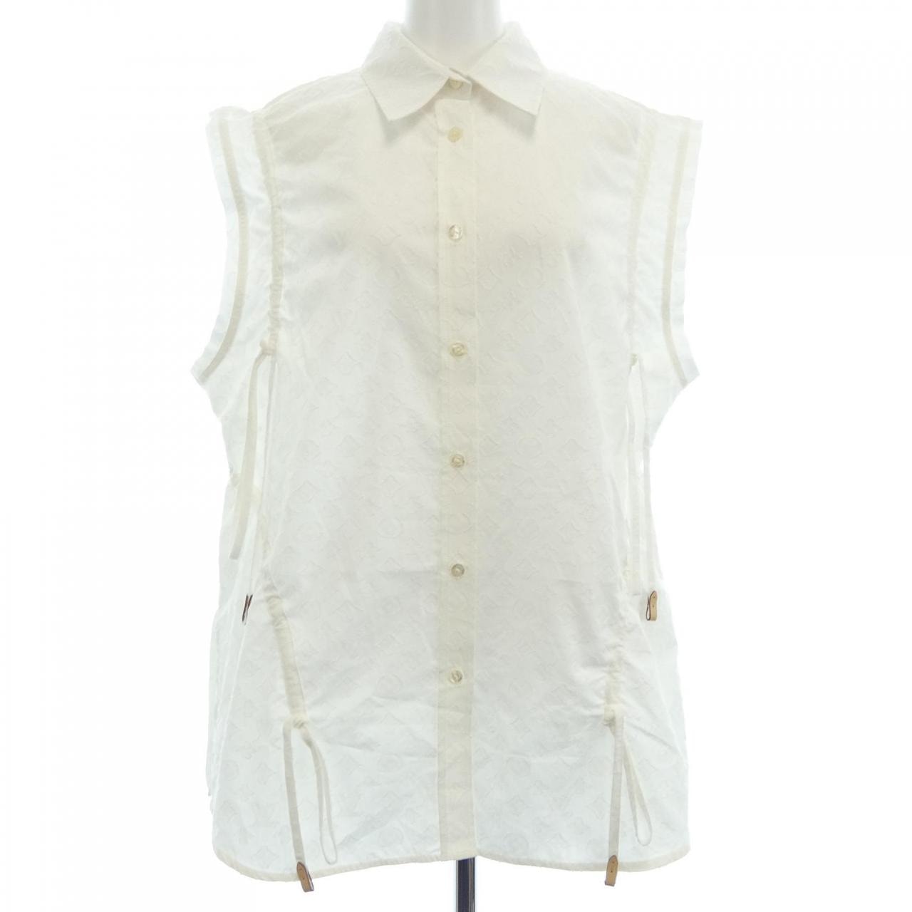 ルイヴィトン LOUIS VUITTON モノグラムレリーフギャザードブラウス FNBL25AQV トップス