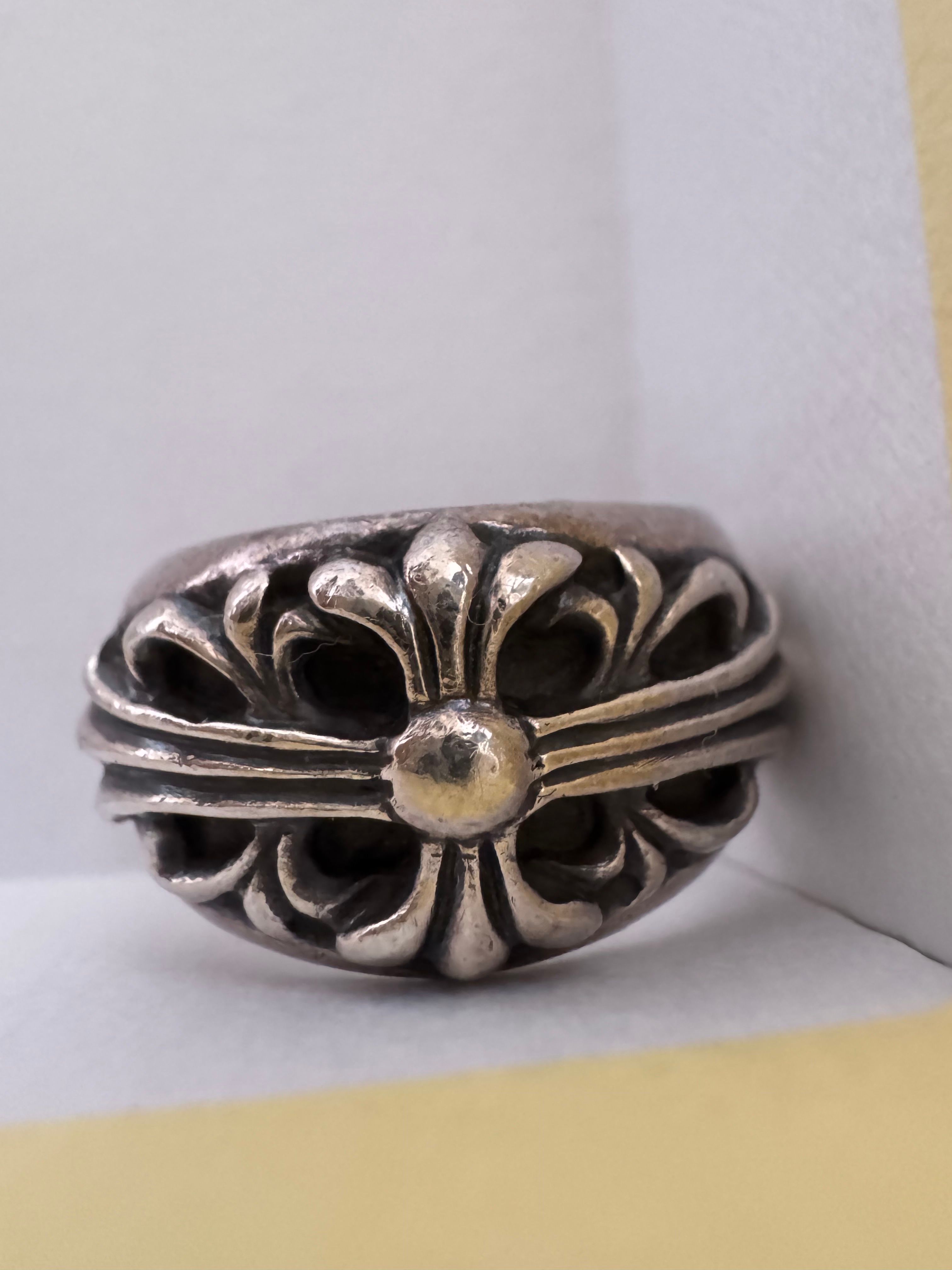 Chrome Hearts Floral Cross Ring "Silver"