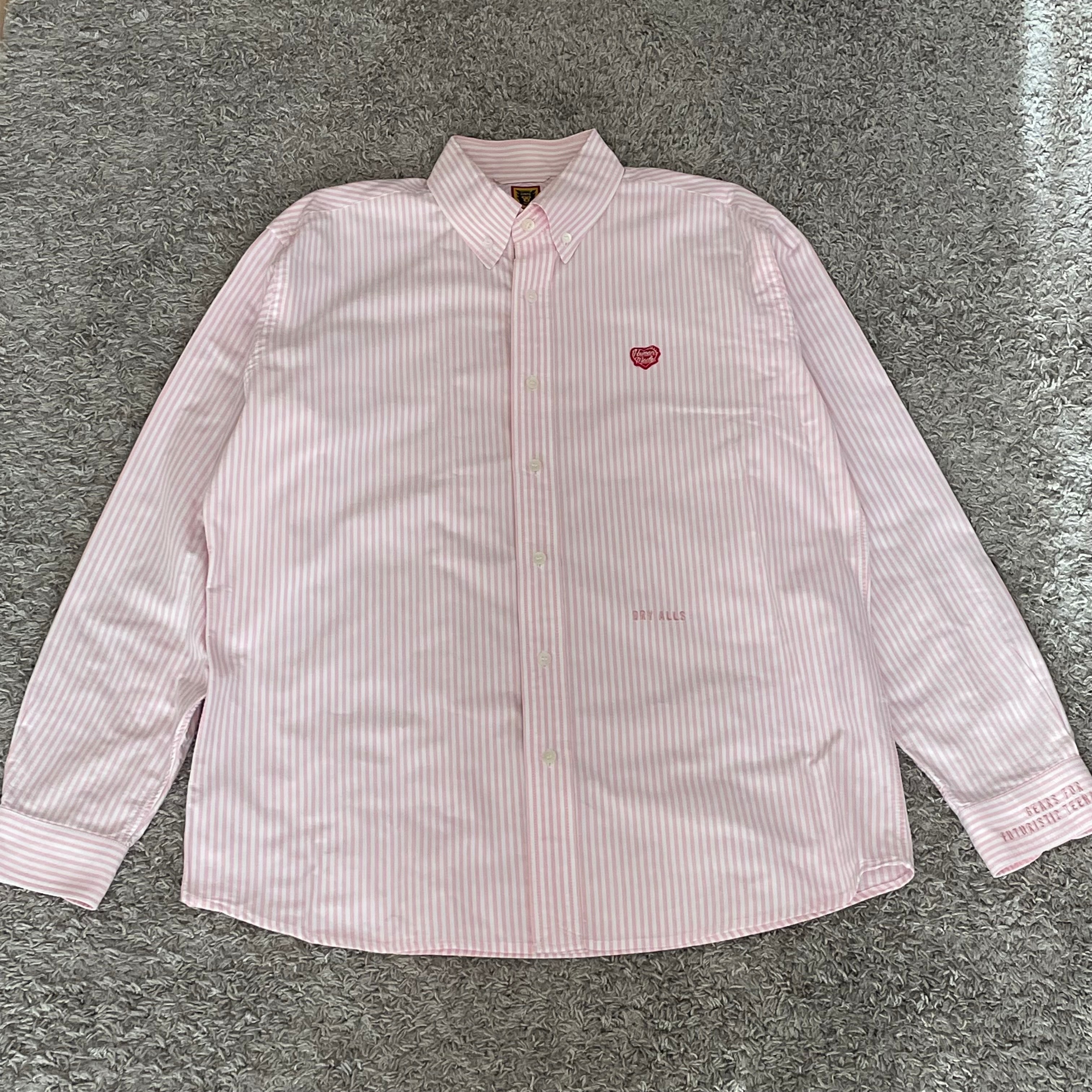 HUMAN MADE Stripe B.D L/S Shirt "Pink"