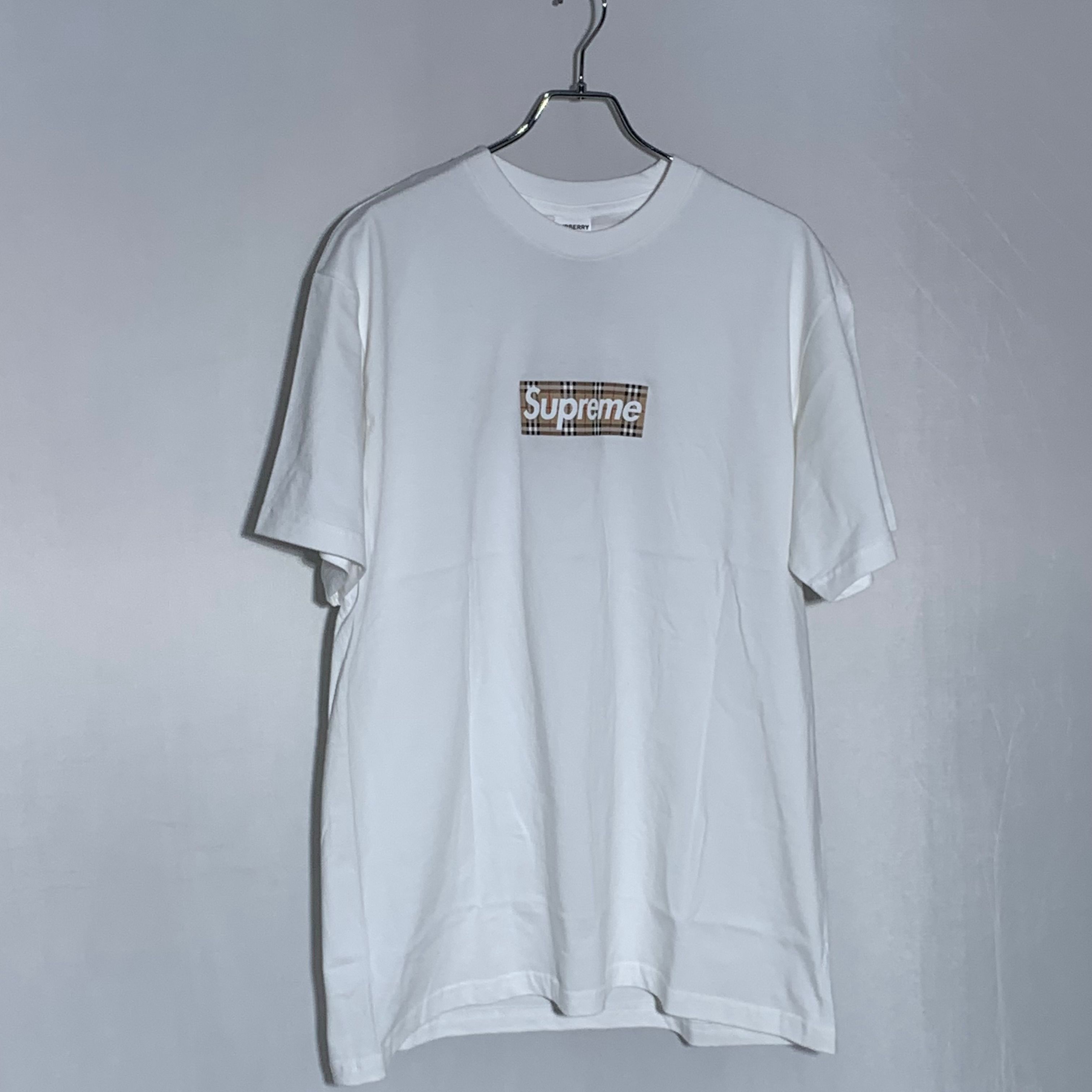 Supreme / Burberry Box Logo Tee "White"