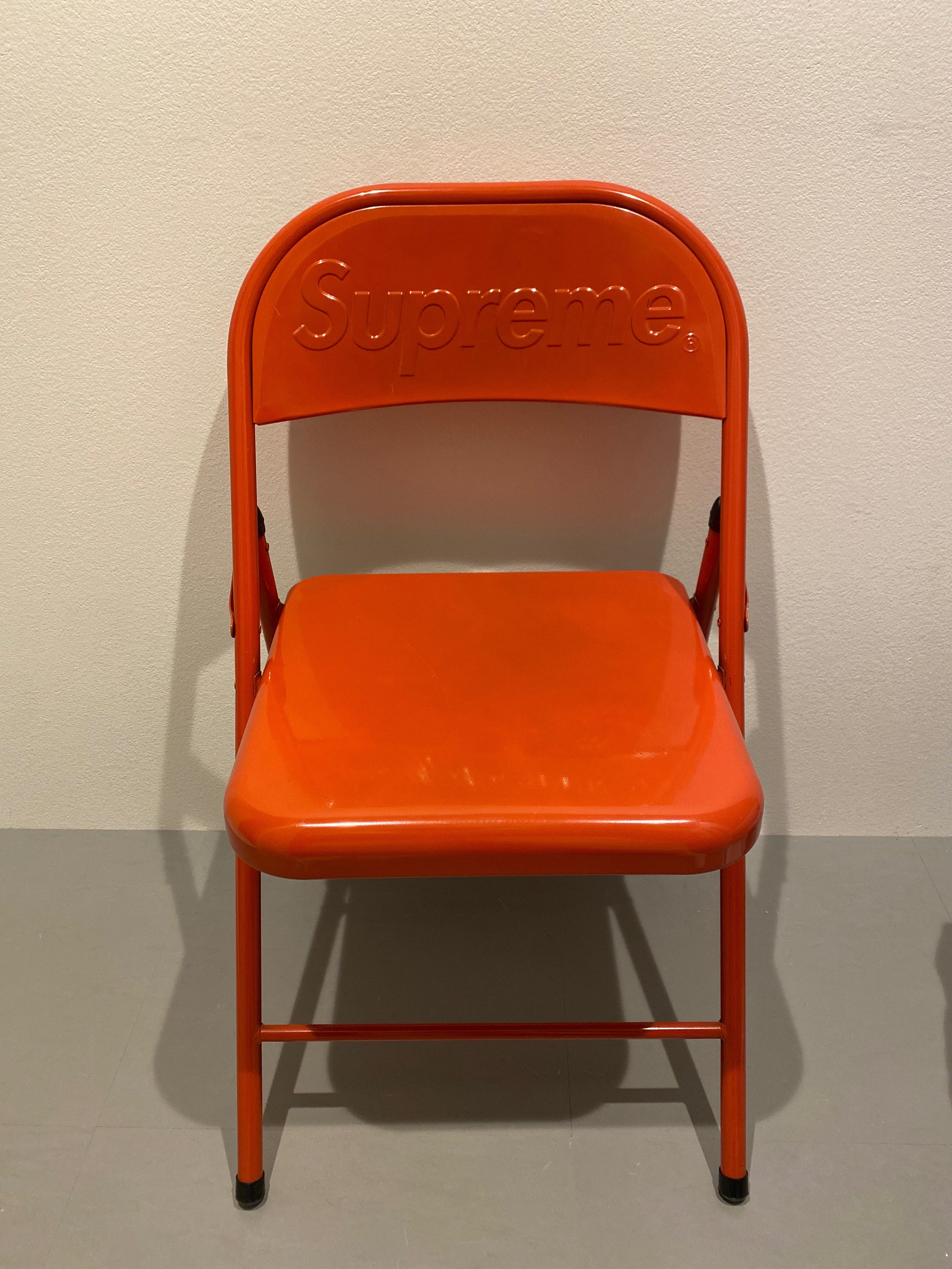 Supreme Metal Folding Chair "Red"