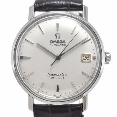 オメガ OMEGA 14910 SC-62 ヴィンテージ シーマスター デビル Cal.562 デイト シルバー 自動巻き メンズ 良品 腕時計 I#149950