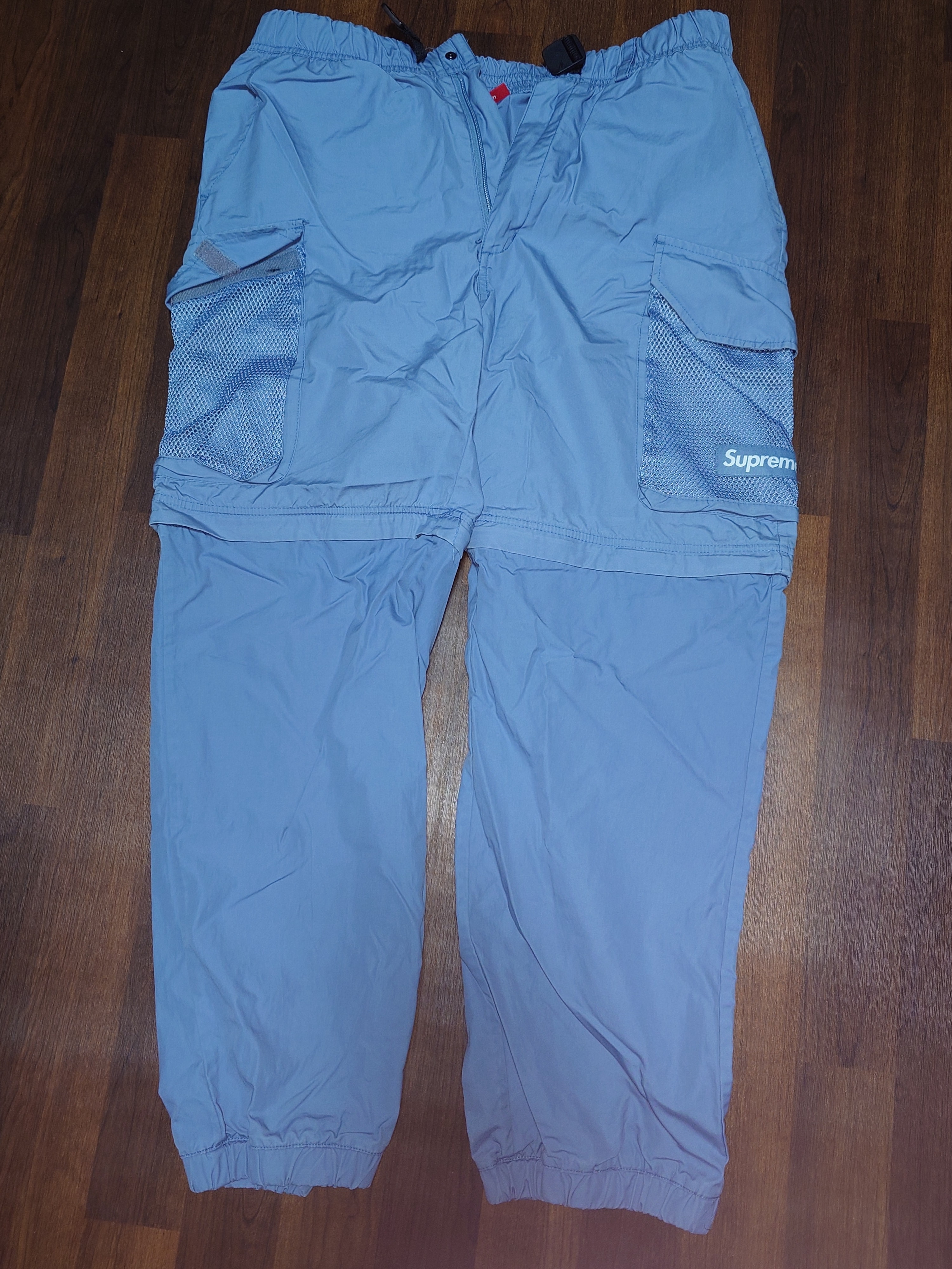 Supreme Mesh Pocket Belted Cargo Pant "Slate"