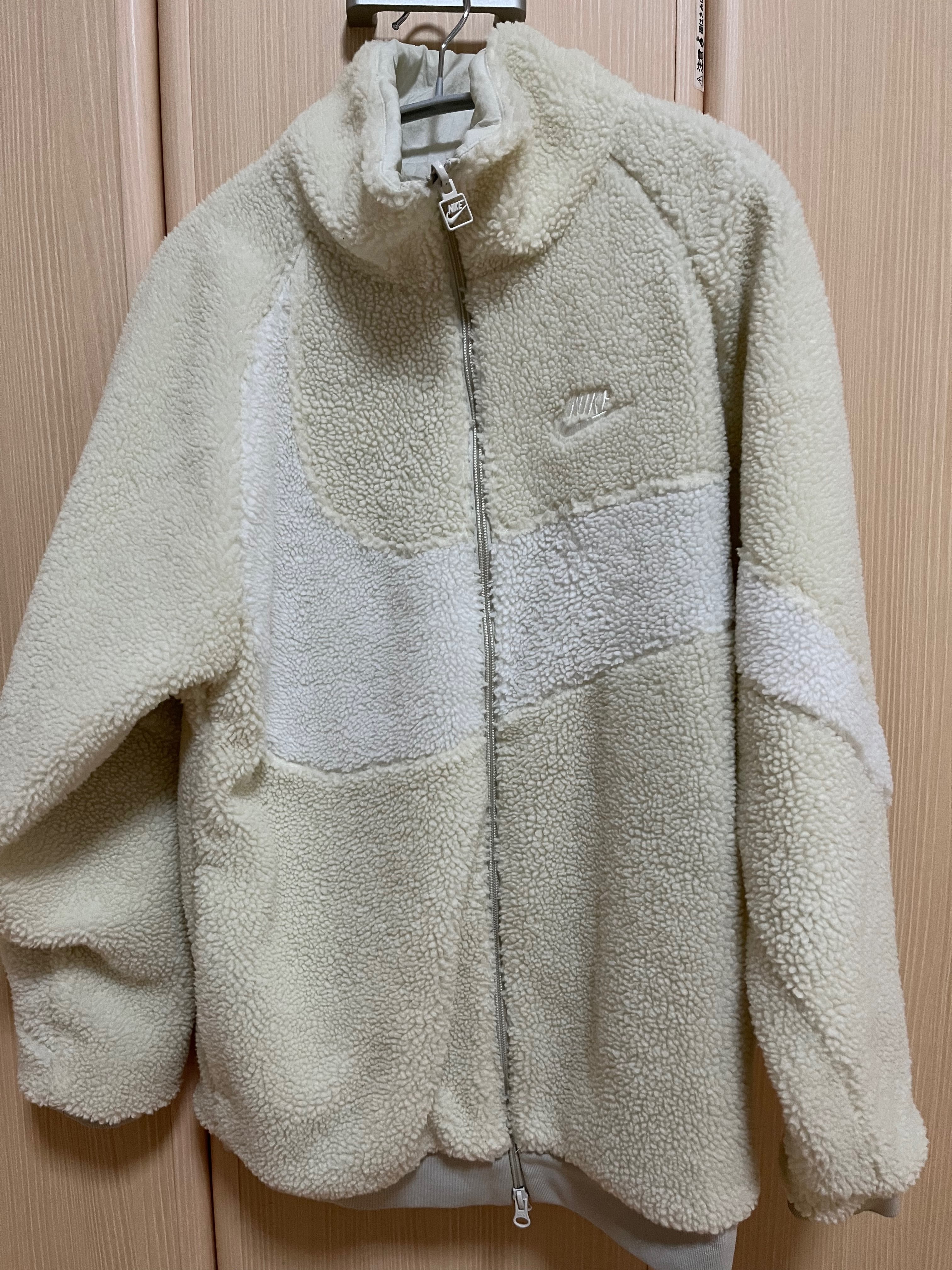 Nike Big Swoosh Boa Jacket "Light Bone/Sail"