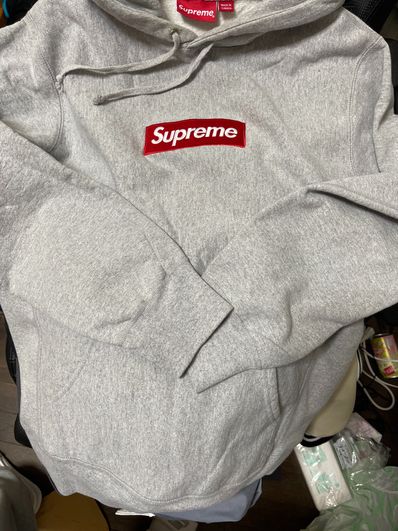Supreme Bandana Box Logo Hooded Sweatshirt "Grey"