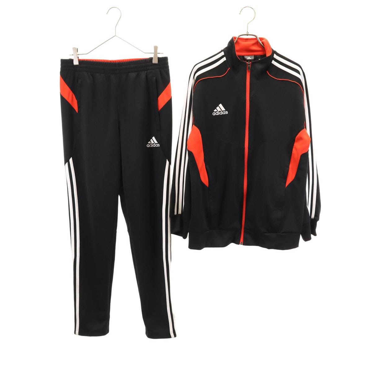 adidas アディダス トラックジャケット 上下セットアップ L ブラック ジャージ