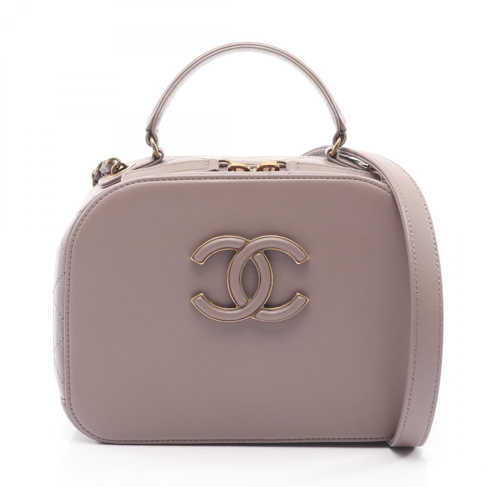 シャネル CHANEL マトラッセ ショルダーバッグ バッグ ラムスキン(羊革) レディース グレー系 A934631 【中古】