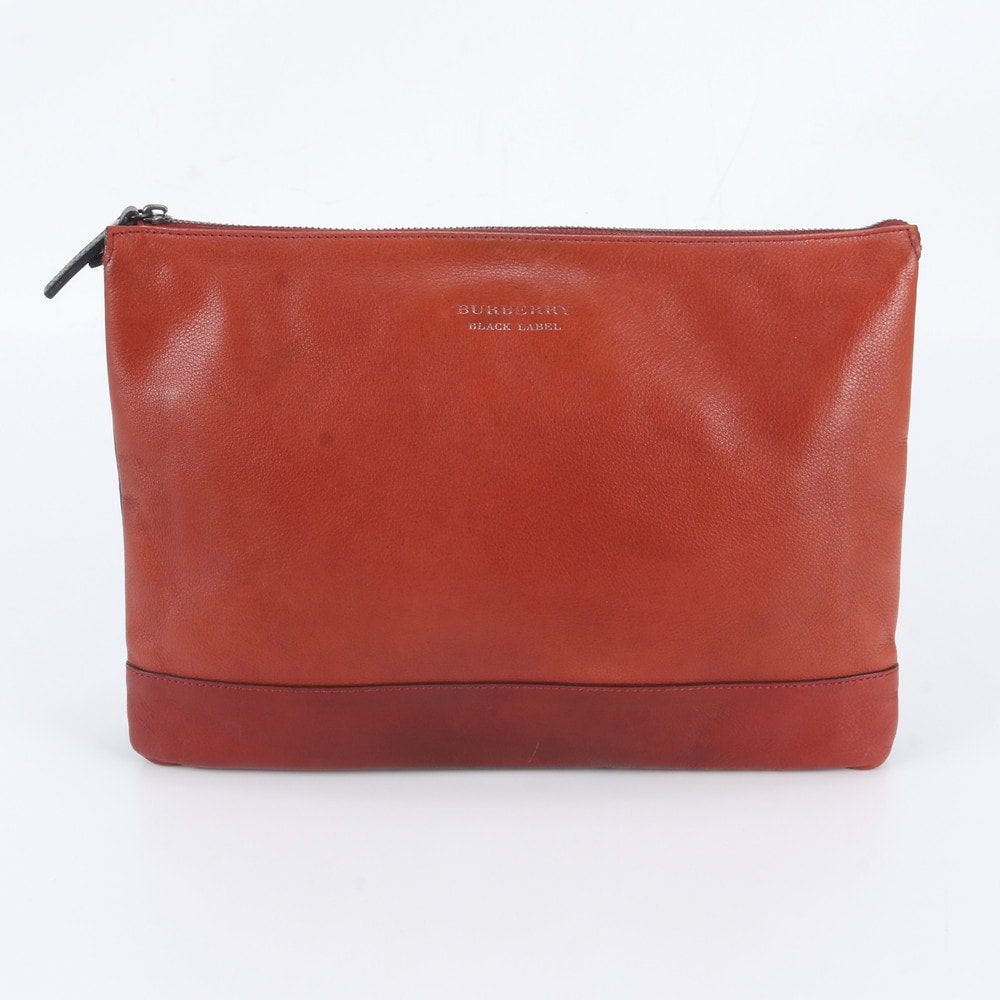 ■美品 バーバリー セカンドバッグ レザー