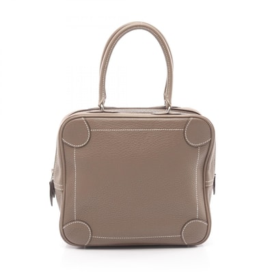 エルメス HERMES オムニバスPM ハンドバッグ バッグ レザー トリヨンクレマンス トリヨンクレマンス エトゥープ □J刻印(2006年製造) レディース グレー系 【中古】