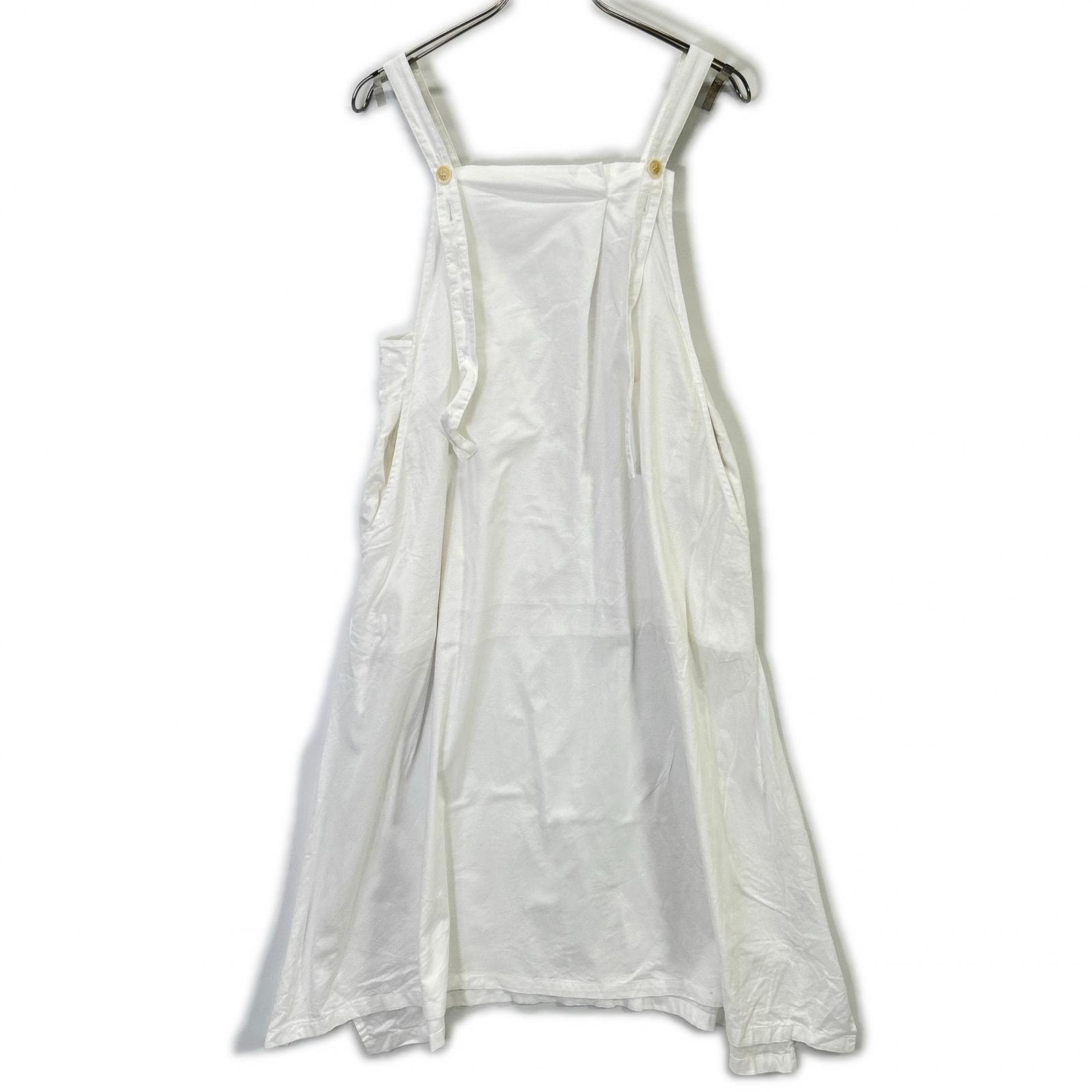 ワイズ YZ-D80-003 ホワイト コットン サロペット 1