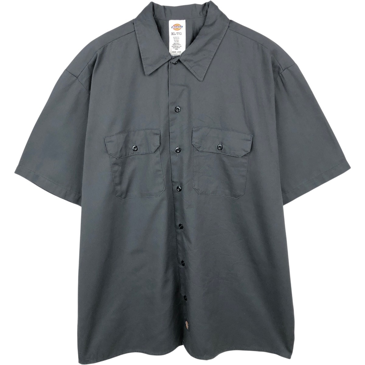 古着 ディッキーズ Dickies 半袖 ワークシャツ ボックスシャツ メンズXL相当/eaa668070
